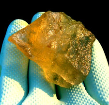 Libyan Desert Glass Meteorite Tektite impact specimen( 398 ct)Dimples Super Gem picture