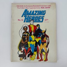 Amazing Heroes #12 1982 X-Men Paul Smith Interview Fantagraphics Magazine VTG picture