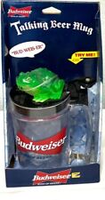 NOS 1996 Vintage Budweiser Talking  Beer Mug Frog 