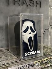 Scream Ghostface Mask Acrylic Display Case W Stand Horror Movie Collectible picture