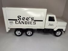 VTG 1994 ERTL See's Candies 1:24 Metal White International Delivery Truck  picture