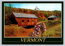 Eureka Schoolhouse Springfield Vermont Vintage Unposted Postcard picture