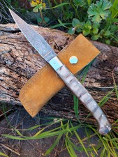 Handmade dmasco forged steel dmask drained folding kick knife  picture