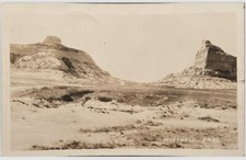 Mitchell Pass Old Oregon Trail Postcard Cryptic Message Hoover Dam RPPC picture
