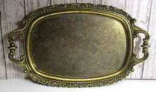 Unsigned Vintage Brass Tray 16