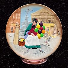 Royal Doulton Decorative Plate The Old Balloon Seller England Ceramic 10”D picture