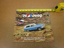 1974 Jeep CJ-5 Cherokee Wagoneer Truck sales brochure 28 pg ORIGINAL literature picture