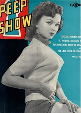 (B) PEEP SHOW Men's Magazine #12 Classic Cheesecake Models, 1953 Winnie Garrett picture