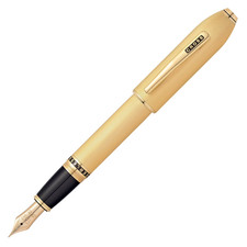 Cross Peerless 125 23kt Heavy Gold Plate Medium Point Fountain Pen picture