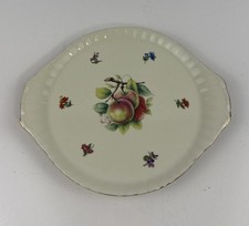 Fruit Plate Gold Trim Handles Decorative picture
