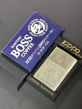 Zippo Suntory Boss Coffee Silver 1997 Model Lighter picture