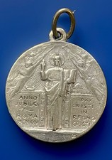 Antique 1925 Pax Christi Regno, The Peace Of Christ’s Reign, Pope Pius XI Medal picture