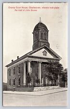 County Court House, Charlestown, The trial of John Brown Vintage Postcard 1912 picture
