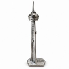 Vintage Skylon Tower Niagara Falls Canada Metal Souvenir Building Replica 7