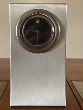 Movado Spinning Museum Dial in Stainless Steel Stand Desk Clock Modern Japan picture