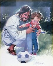 Catholic print picture-  JESUS SOCCER   -   8