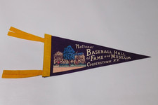 Vintage 1960s National Baseball Hall Of Fame Cooperstown NY Pennant 11.5 x 5 picture