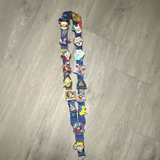 Disney 2017 Yearly Lanyard Trading Pin Set/Lot with Mickey Mouse Pins picture
