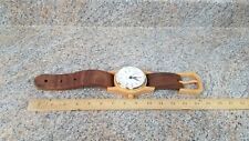 Wall Or Desk Wood Watch Clock, handcrafted 15 1/4” Battery Operated USA picture