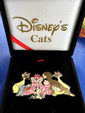 Disney Pin 2001 Disney's Cats Si & Am, Cheshire Cat, Lucifer, Figaro, Berlioz picture