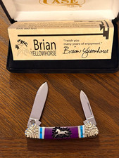 2003 Case XX 2132 Butterbean Brian Yellowhorse Silver Inlay #100 of 100. picture