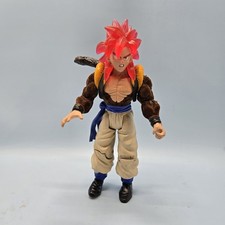 GOGETA • Dragon Ball GT Rare Felt Fuzzy Sleeves Vintage 2004 Action Figure 6½ in picture