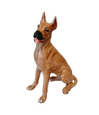 Vintage Shafford Great Dane Dog Figurine Sitting Hand Painted Ceramic Japan  12