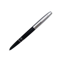 Black 138mm Wing Sung 601 Steel Cap Vacumatic Fountain Pen F Nib 0.5mm Ink Pen- picture