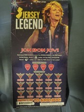 BON JOVI LEGEND LIVING ON A PRAYER NJ LOTTERY INSTANT SCRATCH TICKET NO VALUE picture