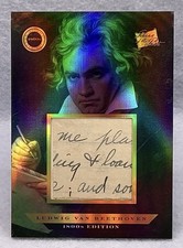 2024 Pieces Of The Past 1800s Ludwig Van Beethoven Handwritten Document Relic picture