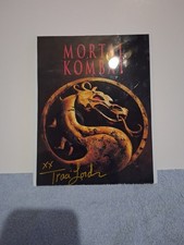 Traci Lords Signed 8x10 Mortal Kombat Metal Sign Comes With COA. picture