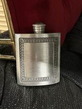 Vintage 5 oz. Pewter Flask, Made in Thailand  picture