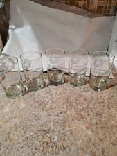 Chrysler Pentastar Logo Direct Connection Mopar Highball Glasses Vintage Set /5 picture