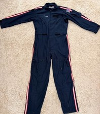 Aureus International Air Methods Nomex Flight Suit Coveralls Navy Blue USA 48 L picture