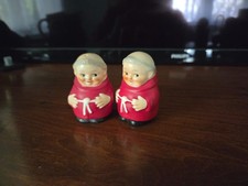 SCARCE Hummel Goebel Red Cardinal Tuck Friar Monk Vintage Salt Pepper Shakers 2” picture