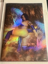 Falling Deep #1 FOIL Motley Monroe Kitana Cosplay RMC Comics Limited To 10 NM picture