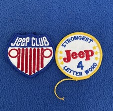 JEEP CLUB VINTAGE EMBROIDERED SEW ON PATCH Lot picture