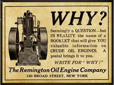 1912 Remington Oil Engine NEW Metal Sign 24