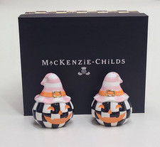 Mackenzie Childs Trick Or Treat Happy Jack Salt & Pepper Set picture