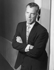 Portrait American actor Lee Marvin leaning against a wall a suit Old Photo picture