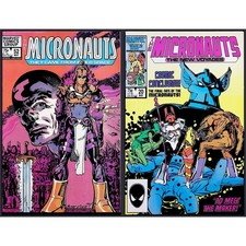 Micronauts 2X Comic Lot #52 20 Bill Sienkiewicz Bill Mantlo Copper Age Marvel picture