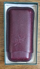 Pheasant R.D. Gomez Spain burgundy leather case for cigars (3 sticks) picture