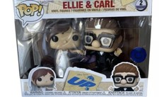 FUNKO POP Disney Pixar UP Carl And Ellie Wedding 2 PACK Exclusive Pop in a 📦 🔥 picture