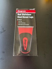 BRAND NEW SNAP ON TOOLS RED Stainless Steel Reveal Cups. 6-pack. 22oz. picture