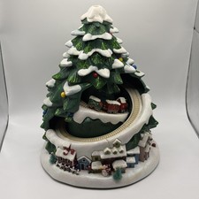 Avon 2007 Lighted Christmas Holiday Tree With Train Lights With Music W Star picture