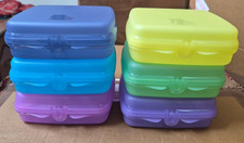Tupperware Sandwich Keepers/ snack box- set of 6- New-  picture