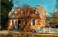 Brush-Everard House Williamsburg VA Colonial Mirro-Krome Postcard 1971 picture