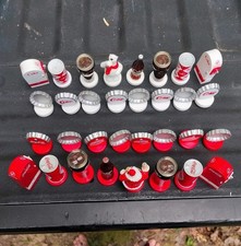 Vintage 2002 Coca Cola Christmas Holiday Collectors Edition Chess Set w/o Board picture