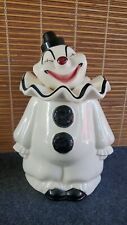 Metlox Poppytrail Clown Black White Mid Century Cookie Jar  picture