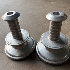 Vintage Pair Wilton Columbia PA USA Candlestick Tapered Candle Holder  Set picture
